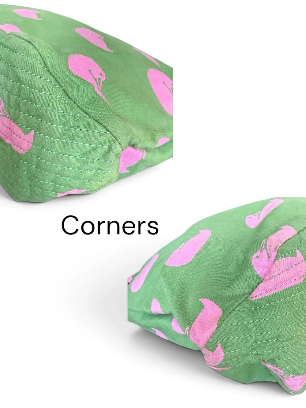 Dooney & Bourke Vintage Y2K Wonder Duck Canvas Tote Green Pink Preppy